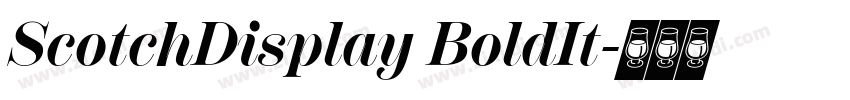 ScotchDisplay BoldIt字体转换